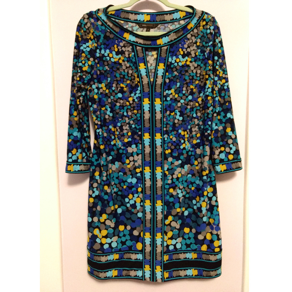 BCBGMaxAzria Patterned Stretchy Shift Dress